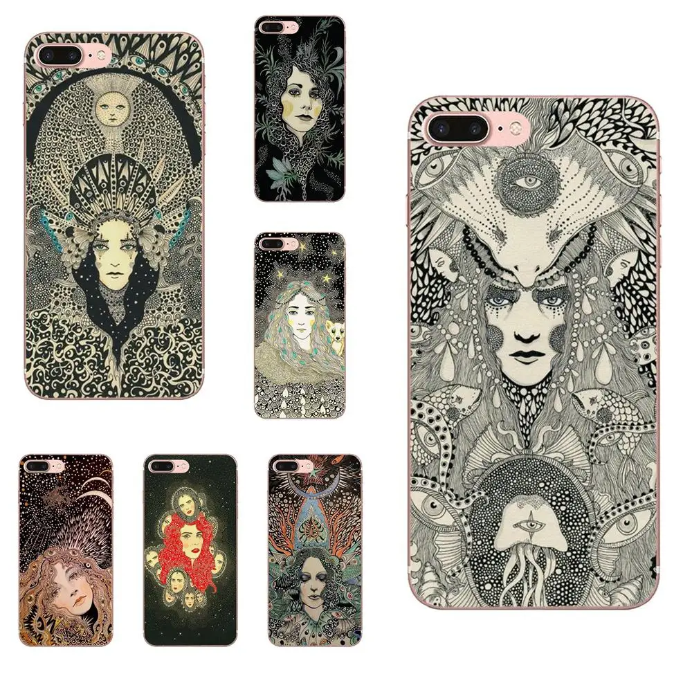 

TPU Protective Case Woman Art Decorative Style For LG K50 Q6 Q7 Q8 Q60 X Power 2 3 Nexus 5 5X V10 V20 V30 V40 Q Stylus