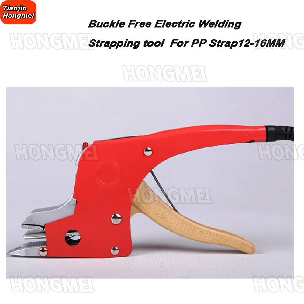 Electric Packing Plier Strapping Machine Manual Banding Tool Equipment PP Strap Heating Welding Carton Packaging Sealing Packer