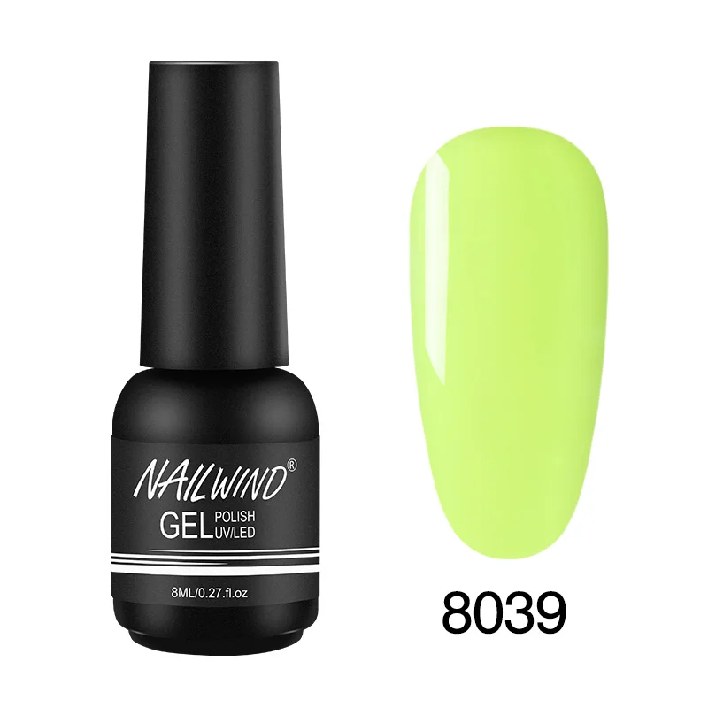 8039 Гель nailwind лак для ногтей Одноцветный Гибридный лак полуперманентный Базовый Топ нужен УФ светодиодный светильник для маникюра ROSALIND Гель-лак - Цвет: 8039