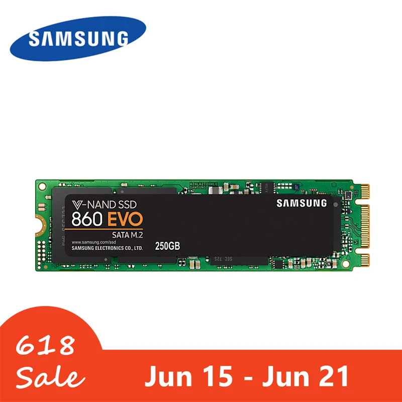 SAMSUNG 860 EVO SSD M.2 2280 TLC HDD 250 ГБ 500 1 ТБ Внутренний твердотельный накопитель для
