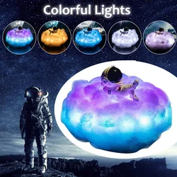 LED Colorful Clouds Astronaut Lamp Creative Astronaut Cloud Night Light With Rainbow LED Children's Night Light Room Decoration