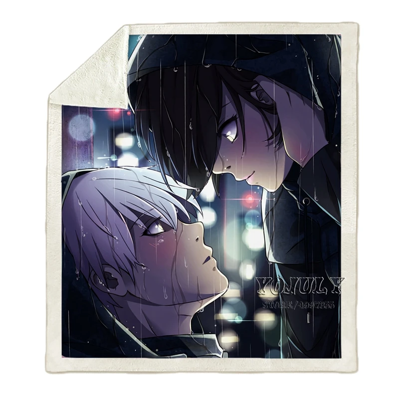 YOJULY одежда с надписью «Tokyo Ghoul Harajuku Пижама для детей и взрослых, Объёмный рисунок(3D-принт) одеяло диван Стёганое одеяло Дорожный Чехол постельного белья в стиле «хип-хоп» с рисунком из аниме фирменный магазин-аутлет K31