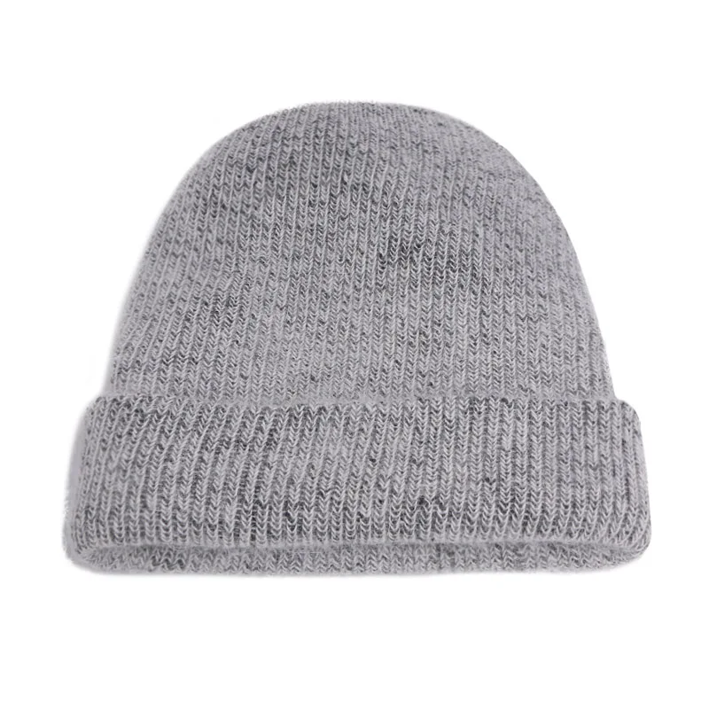G Rabbit hair Beanies Women Men Winter Hat Knitted Skuilles For Hats Balaclava Unisex Hats Cold-Proof And Warm-Keeping Beanie Caps - Цвет: G