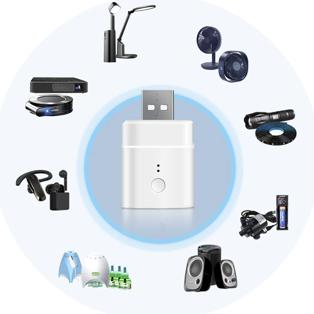 Смарт адаптер FrankEver Wifi Mini Micro USB 5 В беспроводной usb питания работает с приложением