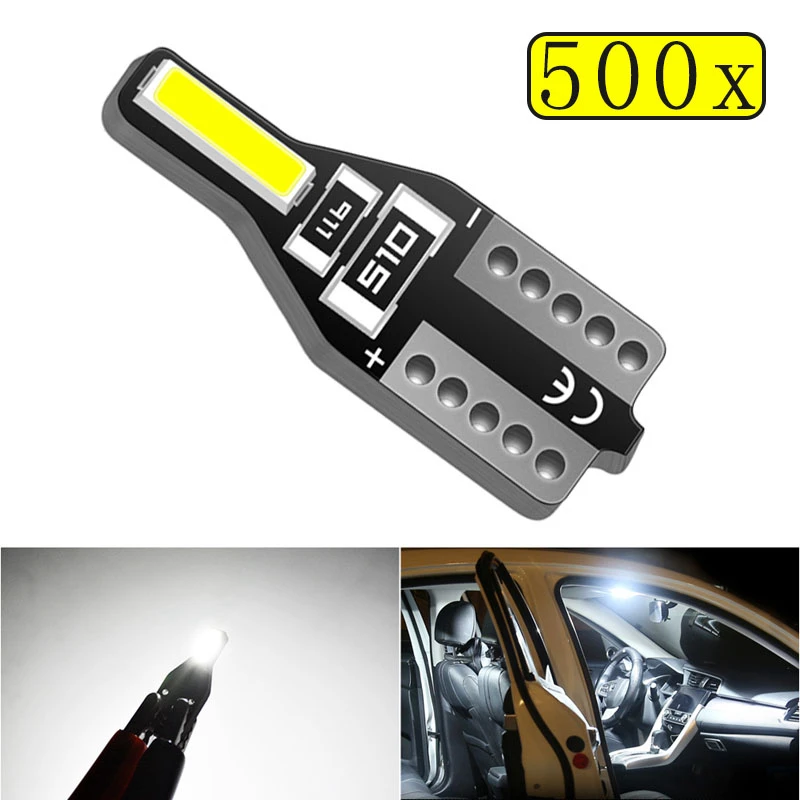 Новинка 500x T10 W5W 194 168 Светодиодная лампа авто интерьер автомобиля для чтения Doom