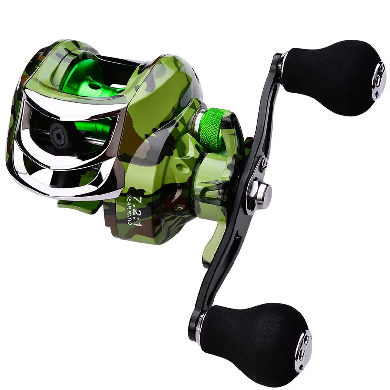 

Metal Baitcasting Fishing Reel 7.2:1 ratio Long Shot Left / Right Hand Fishing Wheel Bait Casting Fishing Reel 18+1BB