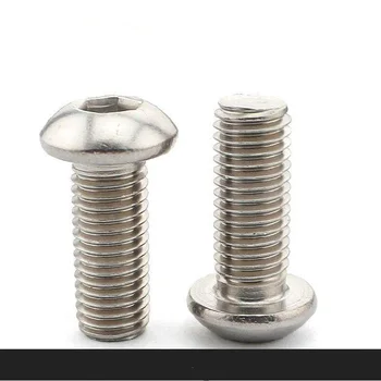 

M5 Hexagon Socket Pan Head Screw Hex Screws Tornillos Parafuso Allen Schroeven Vis Inoxydable Stainless Steel Tornillo ISO7380