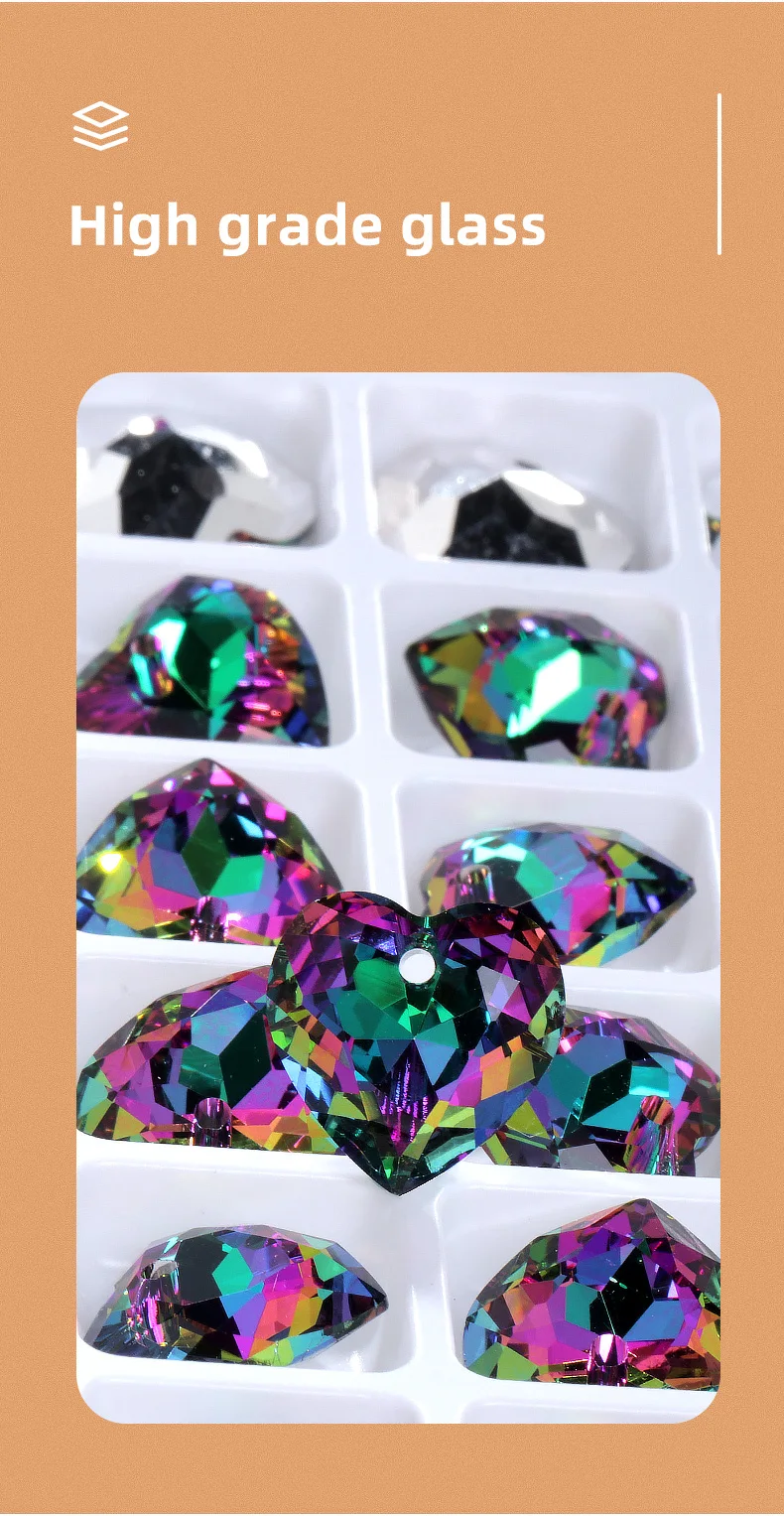 8/14.5MM Earring Making Gemstone High Quality Rhinestone For Pendant Women Jewelry Diamond Strass Charms For Neck Diy Crafts