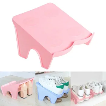 

Shoe Rack Stacker Shelf for 2 Pairs Space Saver Closet Wardrobe Storage Organizer PR Sale