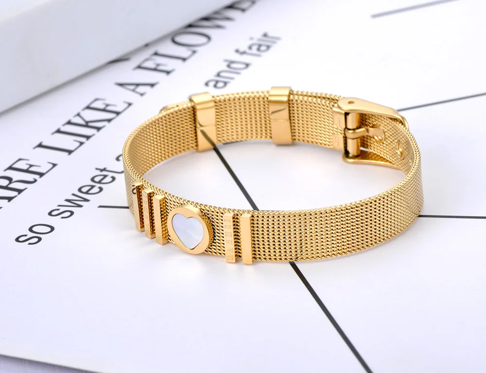 JeeMango Religiöse Kreuz-Charm-Armbänder, Schmuck für Damen und Mädchen, verstellbares Uhrenarmband aus Edelstahl, JB21129 – Detail 10