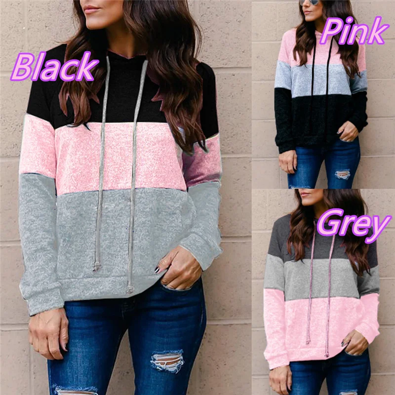 

SZMALL Newest Fashion Full Sleeve Tops Hoodie For Women Autumn Spring Casual Hooded Sweatshirt Female Lady Pullovers Clothing