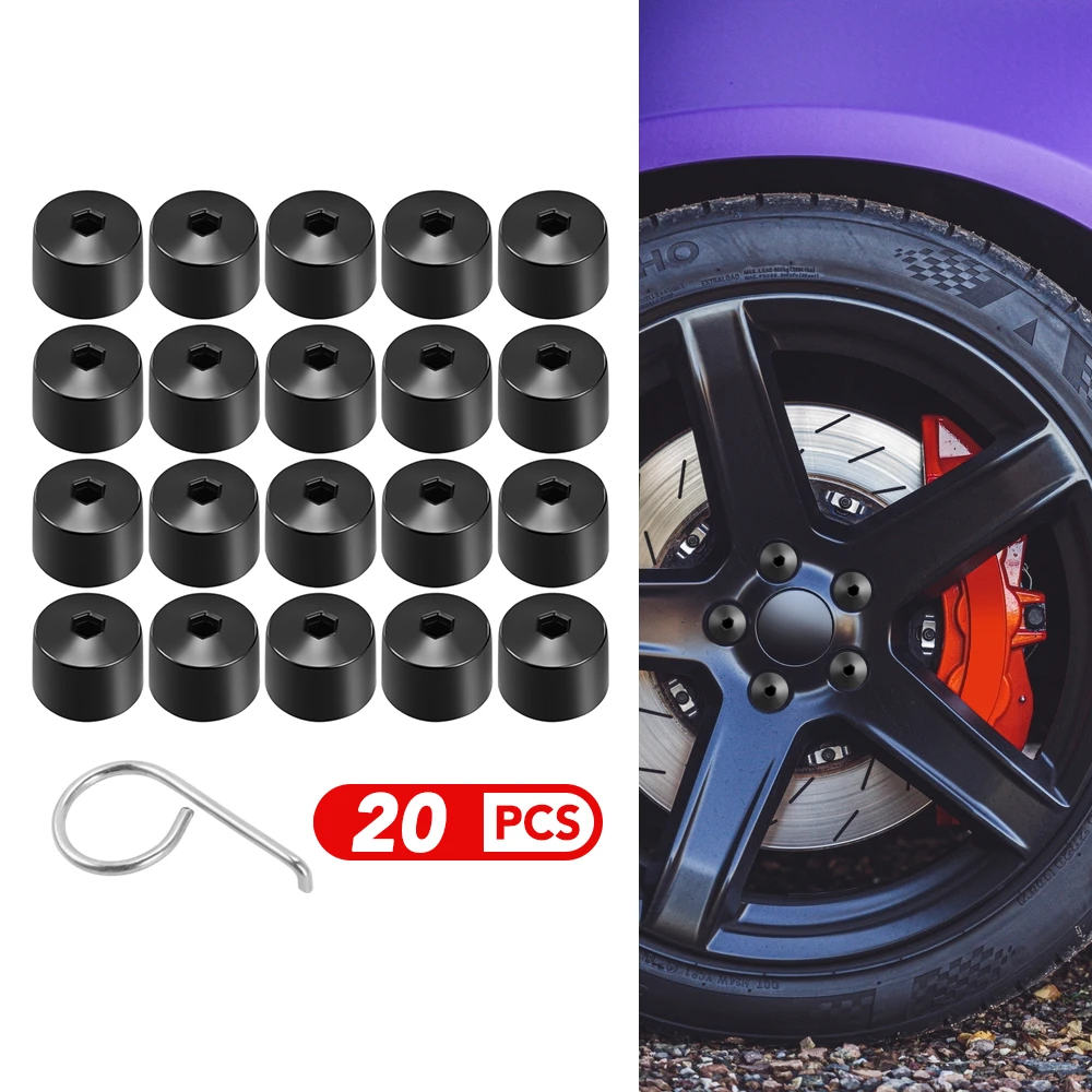 17mm Car Wheel Cover Hub Nut Bolt Covers Cap for Peugeot 3008 208 308