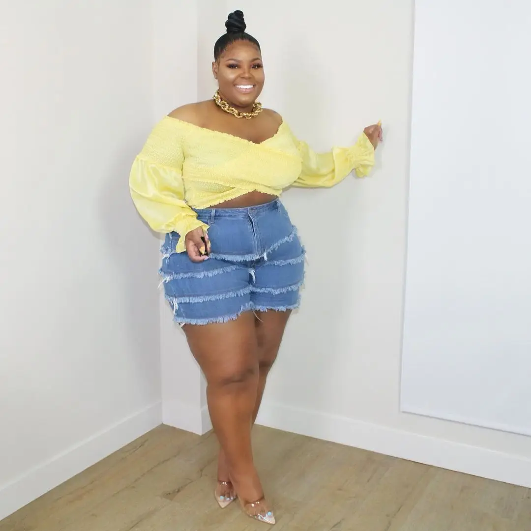 Plus Size Denim Shorts 5XL 4XL 3XL Jean 