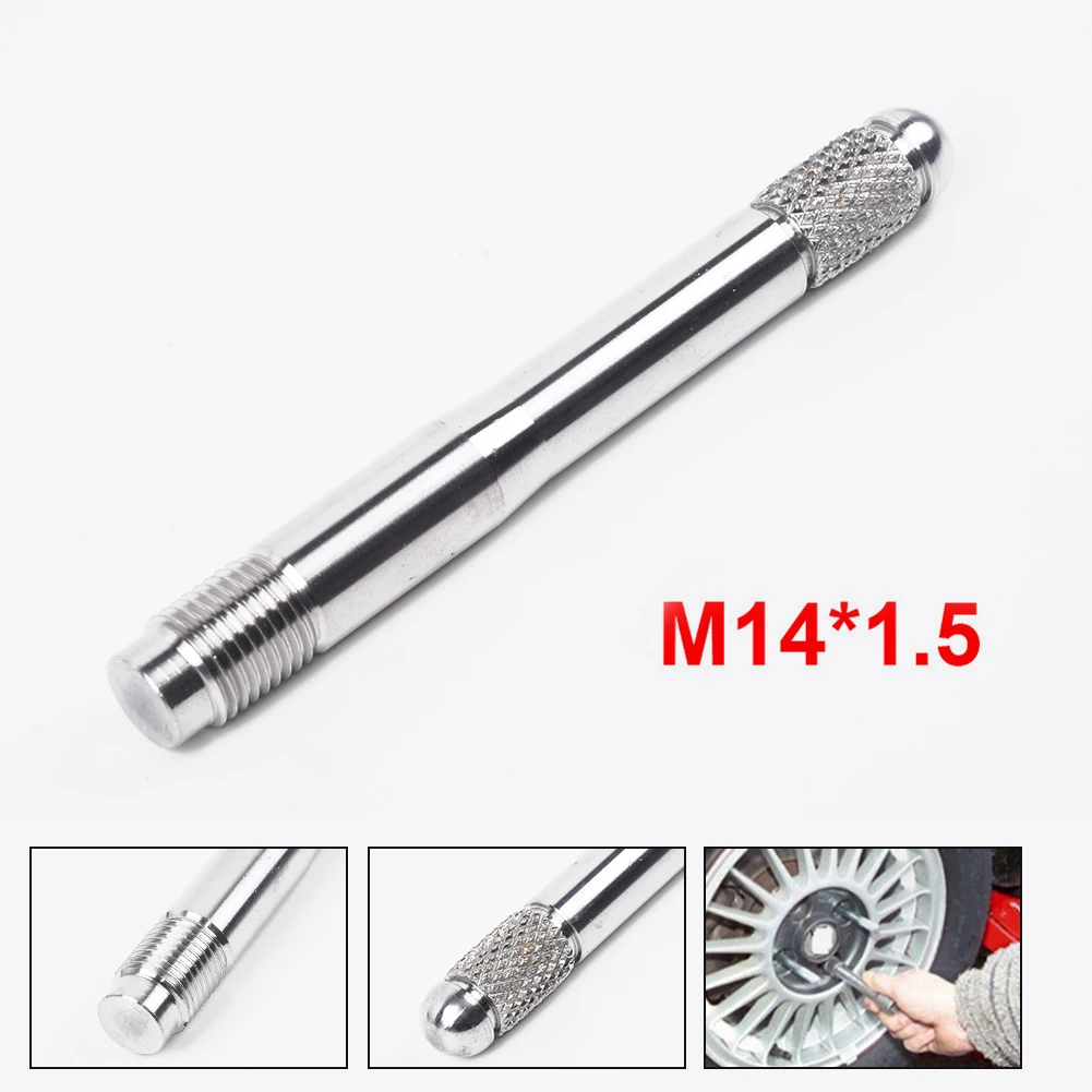 

1pc Stainless Steel M14x1.5 Thread Wheel Lug Bolt Hanger Guide Tool For Mercedes Auto Wheel Alignment Stud Tool