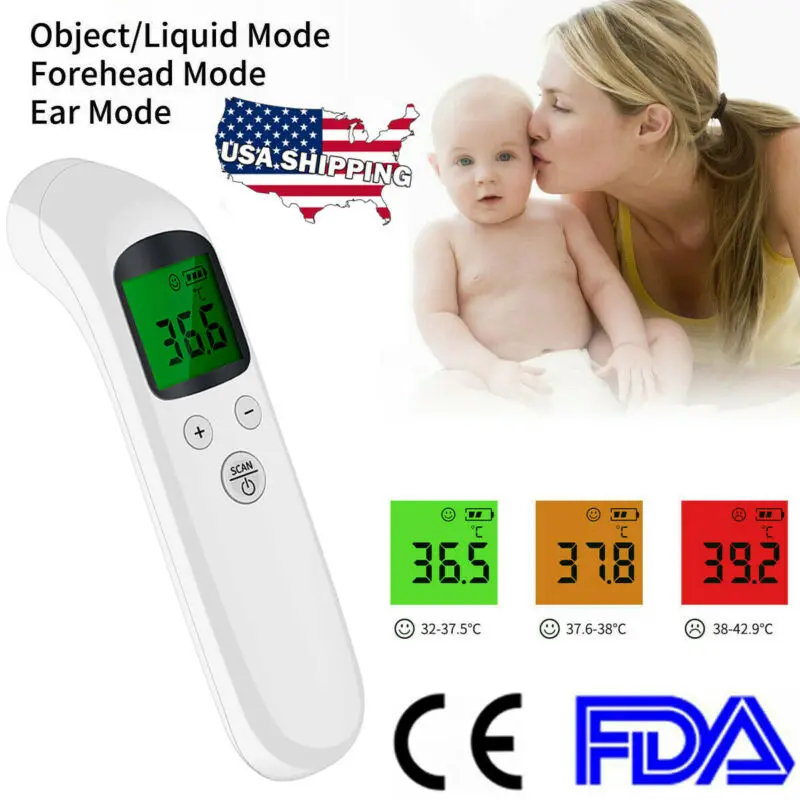 

IR Infrared Forehead Thermometer Gun Adult Body Temperature Fever IR Children Thermometer