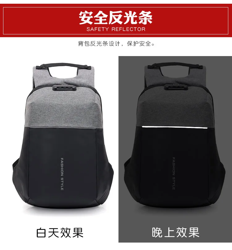 Crossten High Quality 14" Laptop Backpack USB Charge Port Urban Mochila Travel bag Schoolbag business bag
