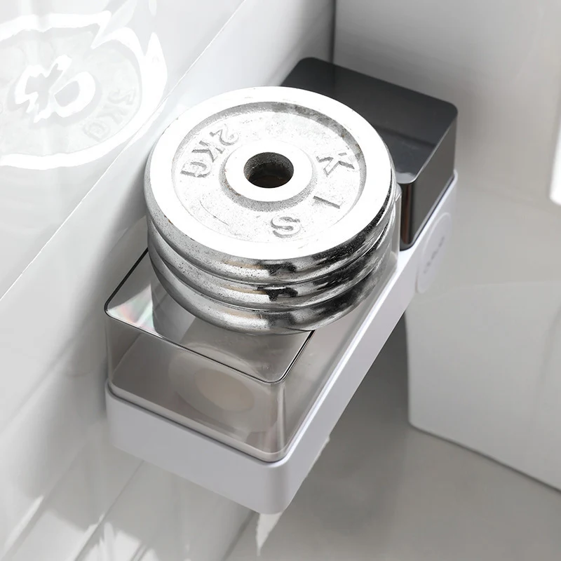 Держатель туалетной бумаги без ударов водонепроницаемый органайзер для хранения на полке для магазина ванной комнаты