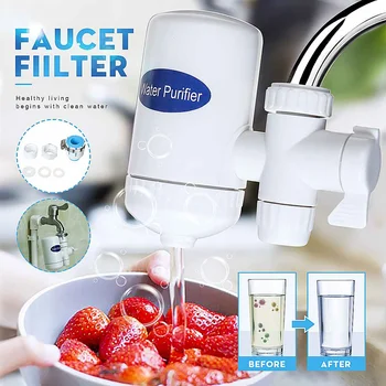 

Warmtoo Tap Water Purifier Faucet Washable Ceramic Percolator Mini Water Filter Filtro Rust Bacteria Removal Replacement Filter