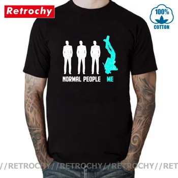 

Retrochy Normal People Me Funny Scuba Diving T Shirts Scuba Dive Diver Sea Snorkeling Sports T-Shirt Tops Short Sleeve Tee Shirt