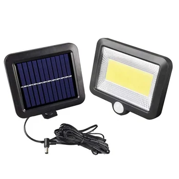 

100 LED Solar Light with Motion Sensor Outdoor Garden Spotlight Solar Powered Wall Lamp for Street Path Courtyard
