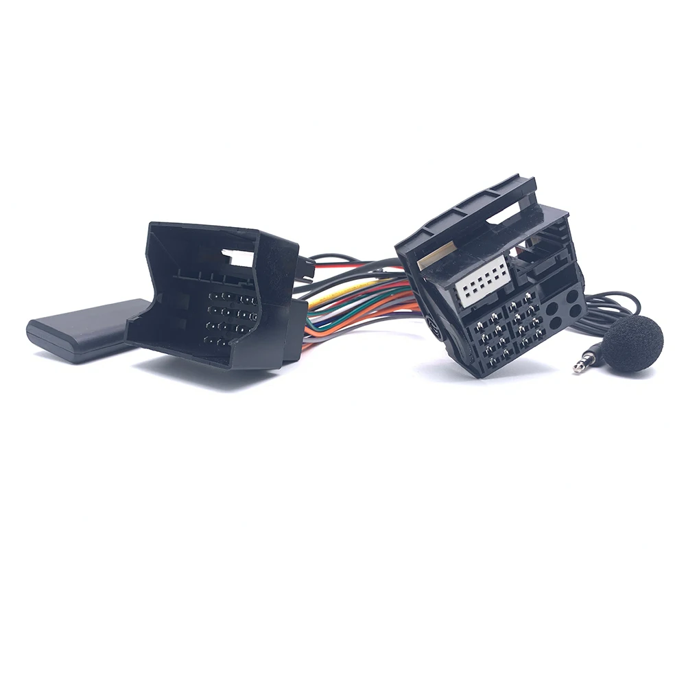 

40Pin Автомобильный Bluetooth 5,0 Quadlock Fakra автомобильная стереосистема RD4 головное устройство Жгут кабеля Bluetooth микрофон AUX IN ДЛЯ Peugeot Citroen