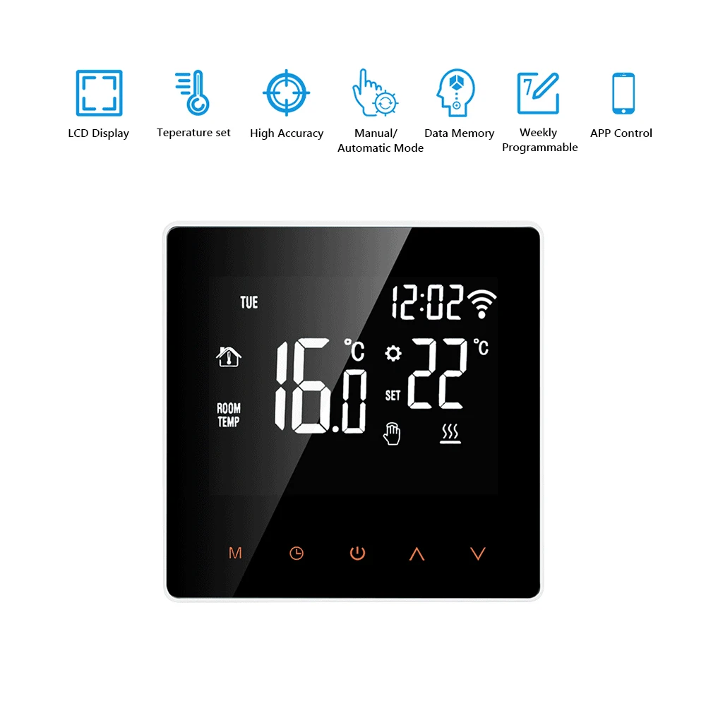 Controlador de Temperatura para Aquecimento Caldeira de Água Gás para Smartlife Avatto Tuya Wifi Inteligente Termostato Piso Elétrico Trabalho - App 16a - Image 2