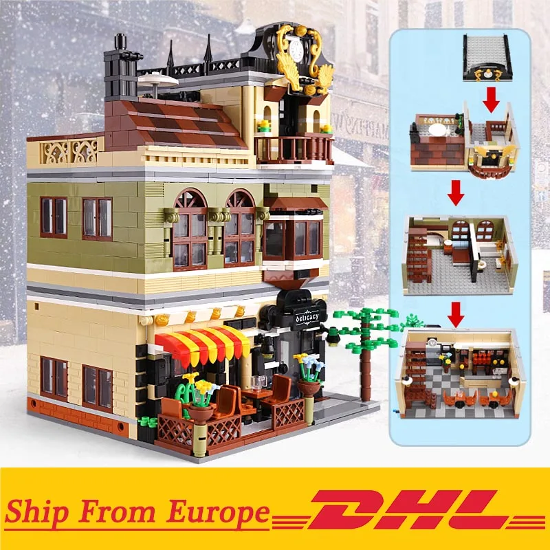 Модель китайского ресторана городской уличный вид модульное здание