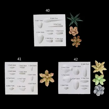 

Handmade Succulent Plants Silicone Mold Polymer Clay Mold DIY Resin Crafting Projects and Cake Decoration Art Caft Tools