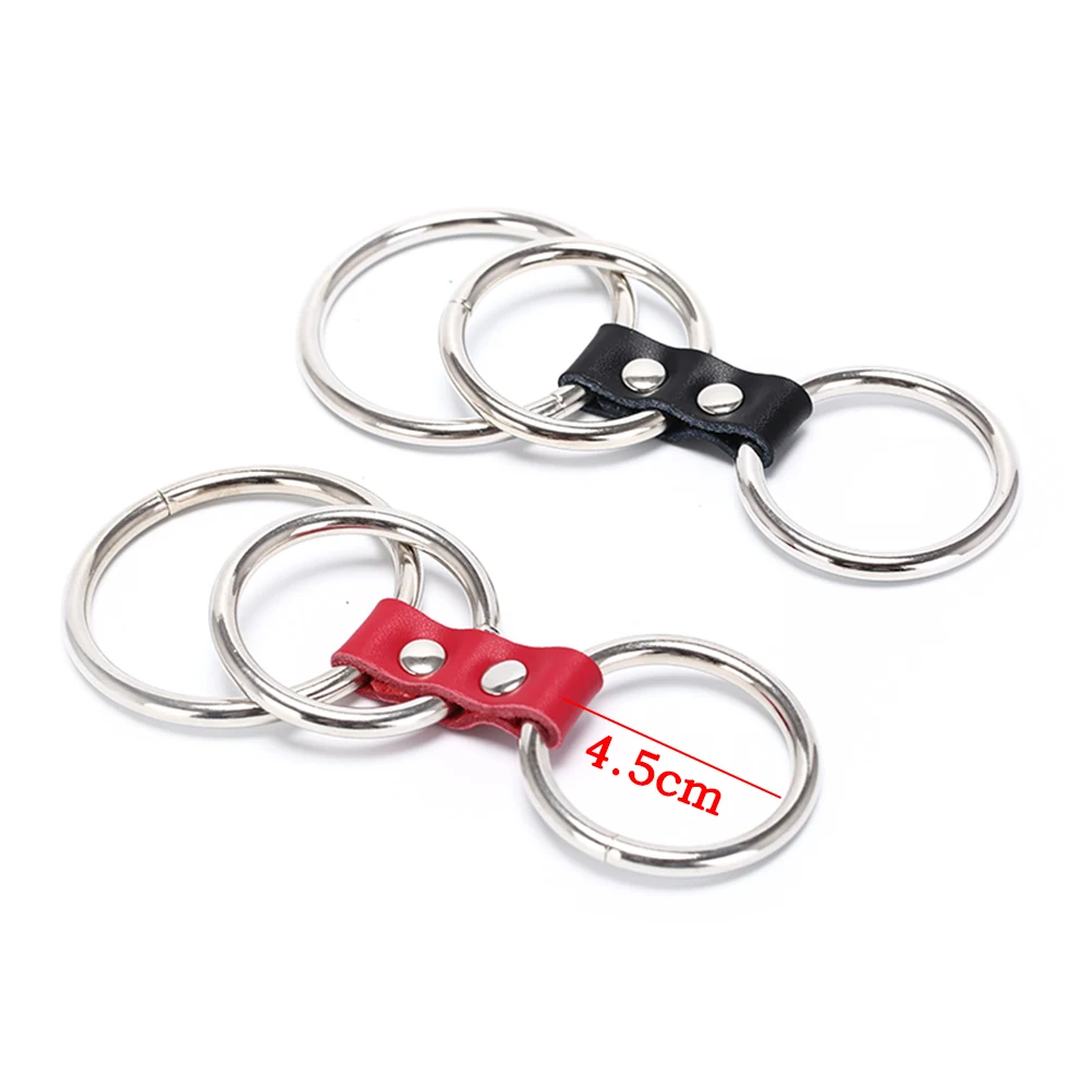 Три клетки для пениса нержавеющая сталь задержка эякуляции Кольца секс игрушки