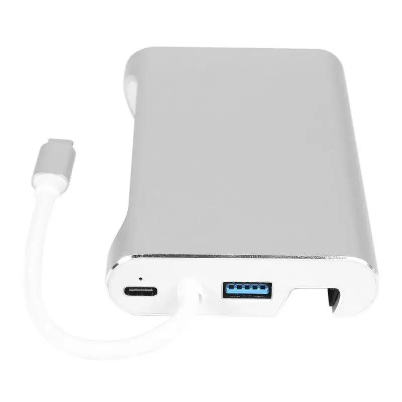 8 в 1 usb type-C концентратор мини-ПК RJ45 3 USB3.0 PD адаптер для телефона