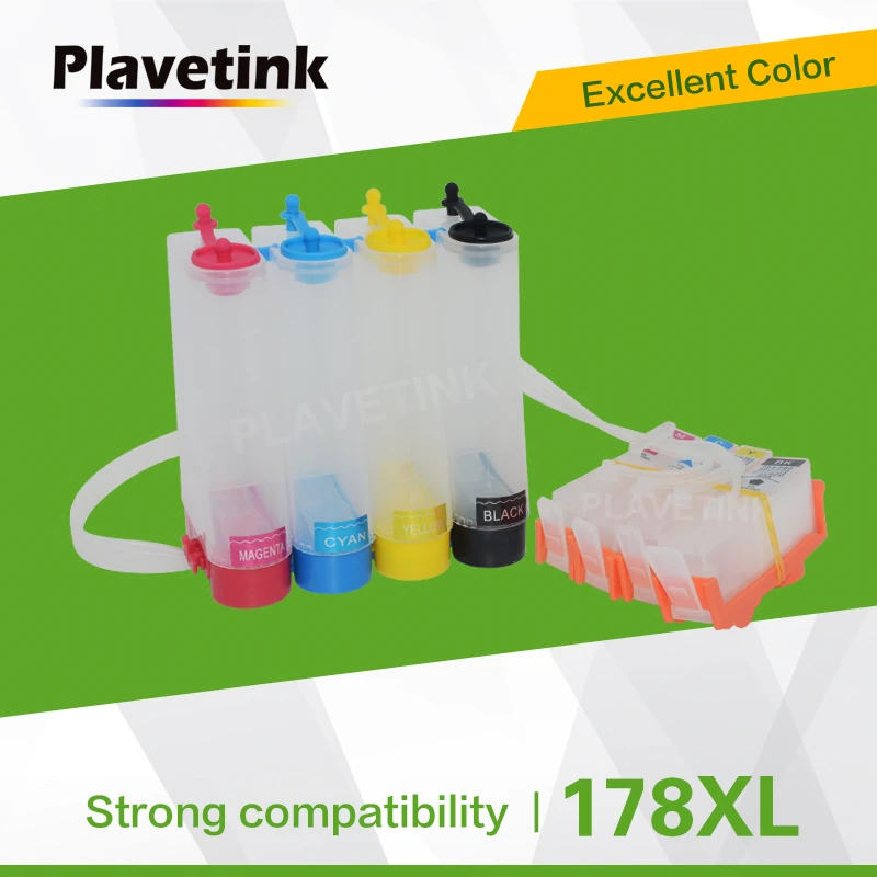 Заправка Plavetink Ciss для HP 178 XL принтера Deskjet 3070A B209A B210A 5510 5515 5520 hp с чипом сброса |
