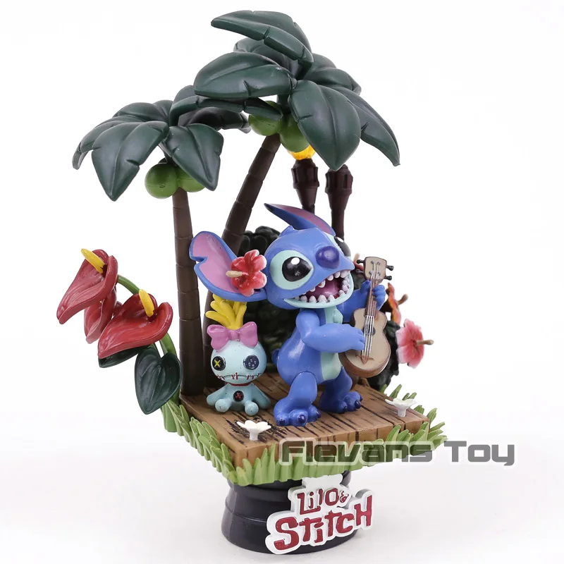 Лило и Стич стежок Scrump счастье момент Статуэтка из ПВХ фигурка Коллекционная модель игрушка кукла подарок