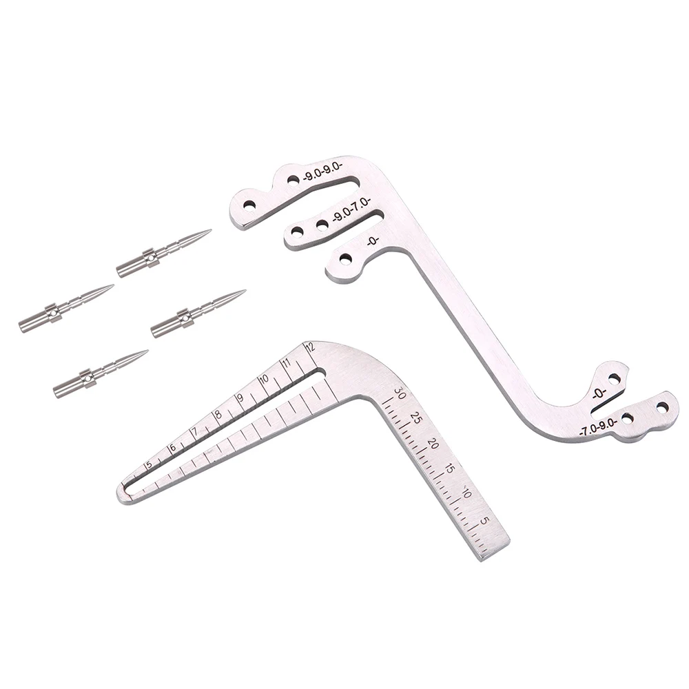 Guia de Broca Implante Dental Cirúrgica Localizador Instrumentos Conjunto Dente Medição Régua Pinças Osso Ridge l & s 1 instrumentos conjunto dente medição régua pinças osso