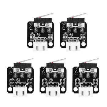 

5Pcs 3D Printer Accessories X/Y/Z Axis End Stop Limit Switch 3Pin N/O N/C Control Easy to Use Micro Switch for CR-10 Series Ende