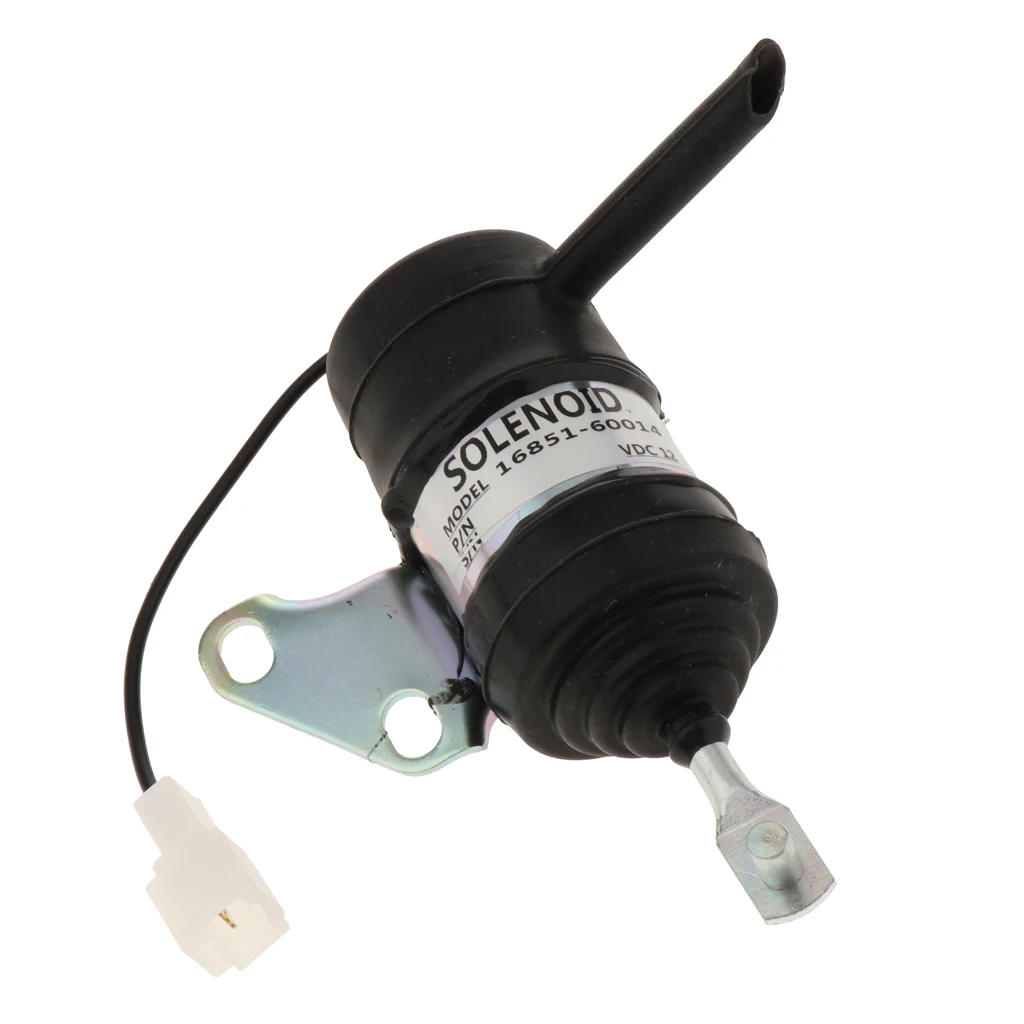 Great Fuel Shut Off Solenoid For Kubota Tractor Excavator RTV 16851-60014