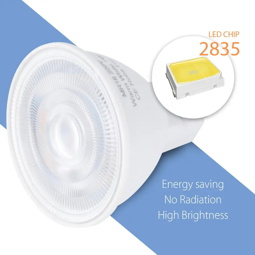 

GU10 LED Spotlight Bulb E27 6 12LED Lamp GU5.3 Corn Lamp 220V Lampada E14 LED Lights Energy Saving Lighting MR16 Lampada 5W 7W