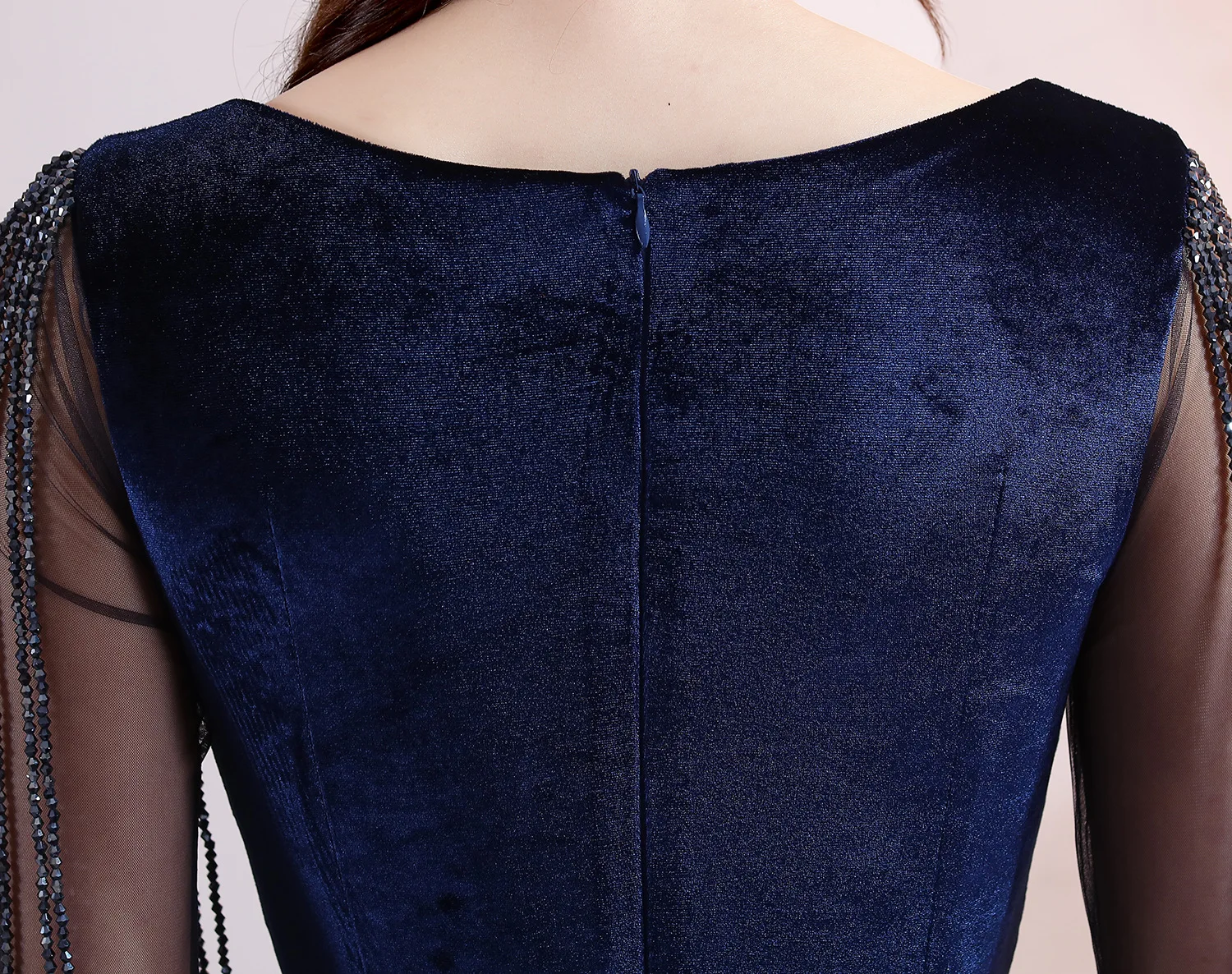 Robe De Soiree сексуальные велюровые Вечерние платья Длинные ES2892 глубокий v-образный вырез 3/4 рукава Элегантные зимние осенние бархатные вечерние платья