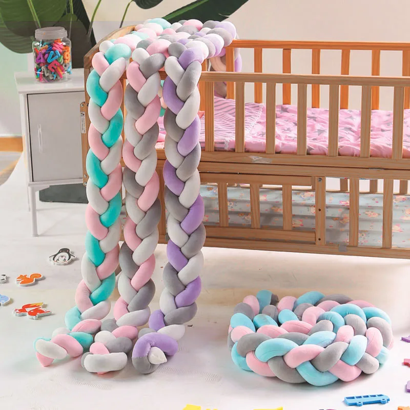 Мягкие Бамперы для кроватки 2 m3m 4M 3 Knot боковая оплетка новорожденных защитные