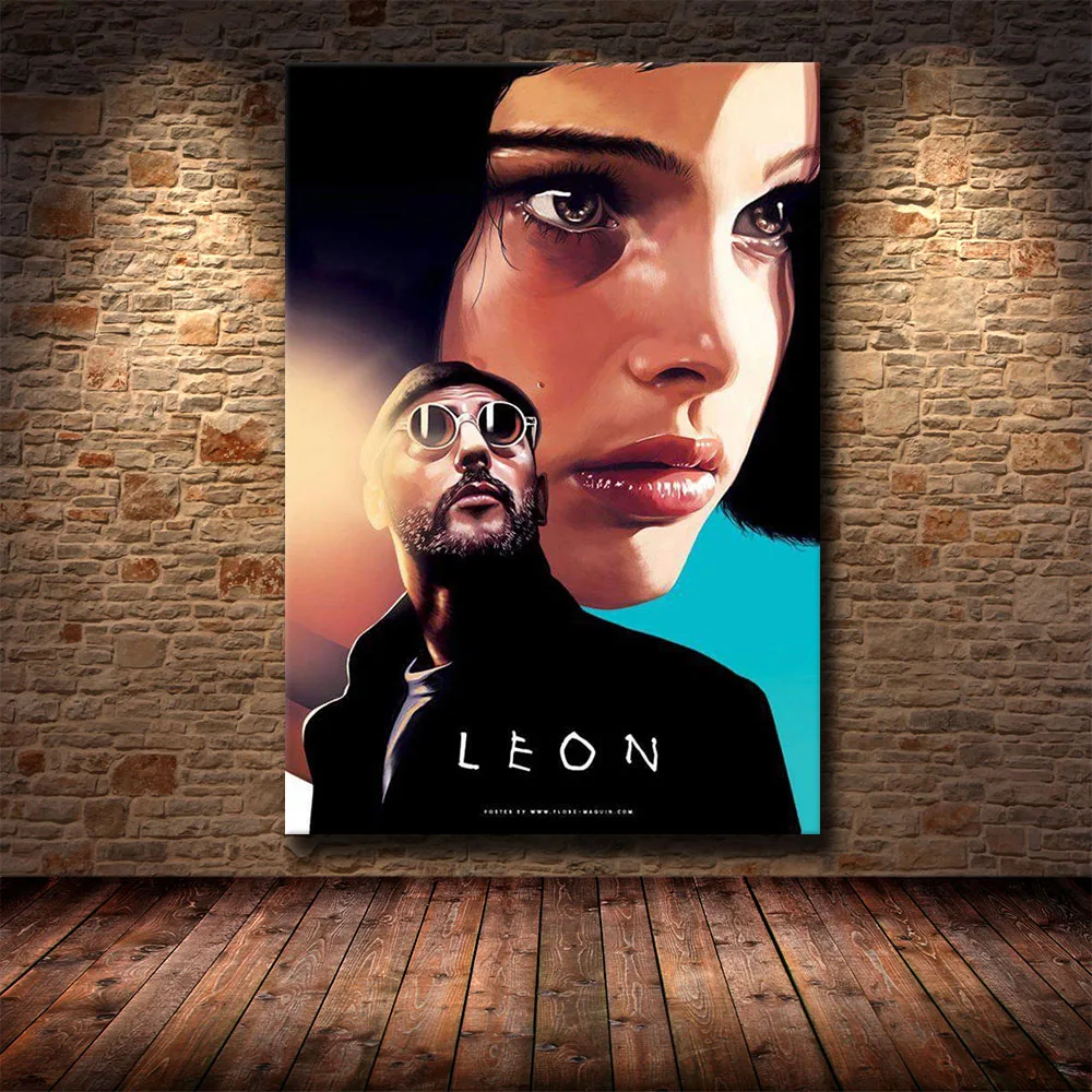 Canvas Art Print Wall Painting Leon The Professional Black White Movie Posters And Prints Nordic Pictures For Living Room | Дом и сад