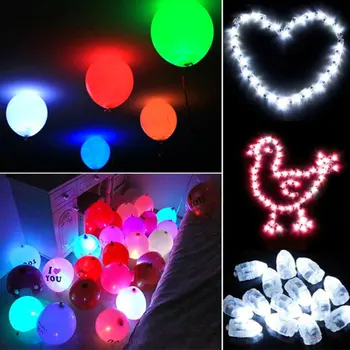 

Creative 50PCS/Pack For Party Wedding Festivals Balloon LED Luminous Glowing