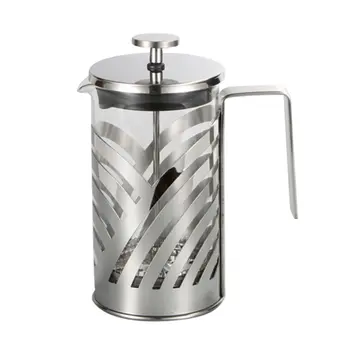 

Stainless Steel French Press Coffee Maker Insulated Coffee Tea Brewer Pot Cafetiere Percolator Tool With Filter Baskets