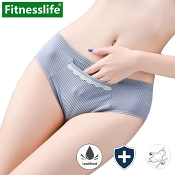 

Menstrual Period Panties Leak Proof Cotton Small Underwear for Teen Women Feminine HygieneSoft Under Pants Female Briefs M L
