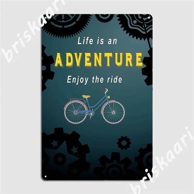 Bicycle Metal Sign: Vintage Wall Decor that Adds Classic Charm to Your Space