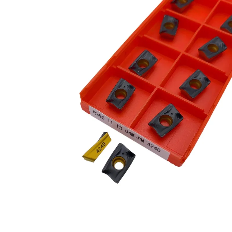 

carbide inserts lathe tools R390 180608/12M PM 1030/4240 4225 Milling inserts metal milling tools