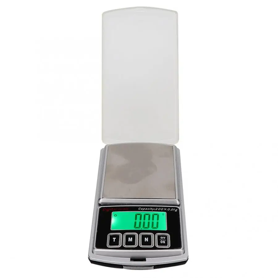 Bascula Cocina 200 г/0,01 г ЖК Портативный Мини Карманные электронные весы для измерения веса баланс Pesas