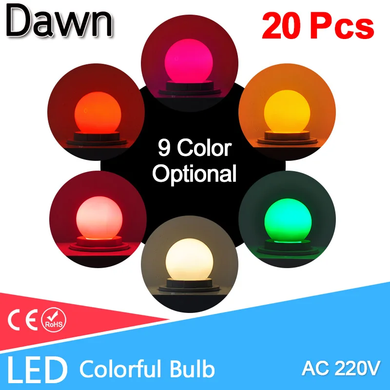 Светодиодная лампа E27 Светодиодная лампа Bomlillas AC 220V 3W красочные Глобус лампада Led 2835 SMD led светильник вспышки светильник 3 Вт G45 светодиодный Домашний Светильник ing 20 штук