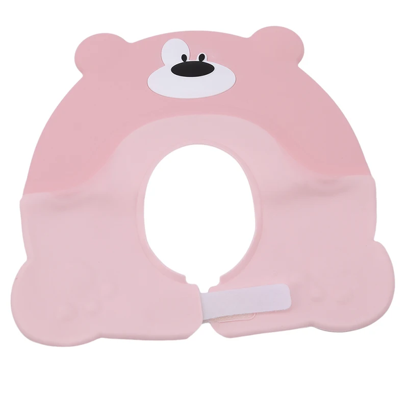 Pink Милая детская шапка для младенцев, детский шампунь для купания, шапочка для душа, козырек для мытья волос, кепка s для ухода за ребенком Douchekap - Цвет: Pink