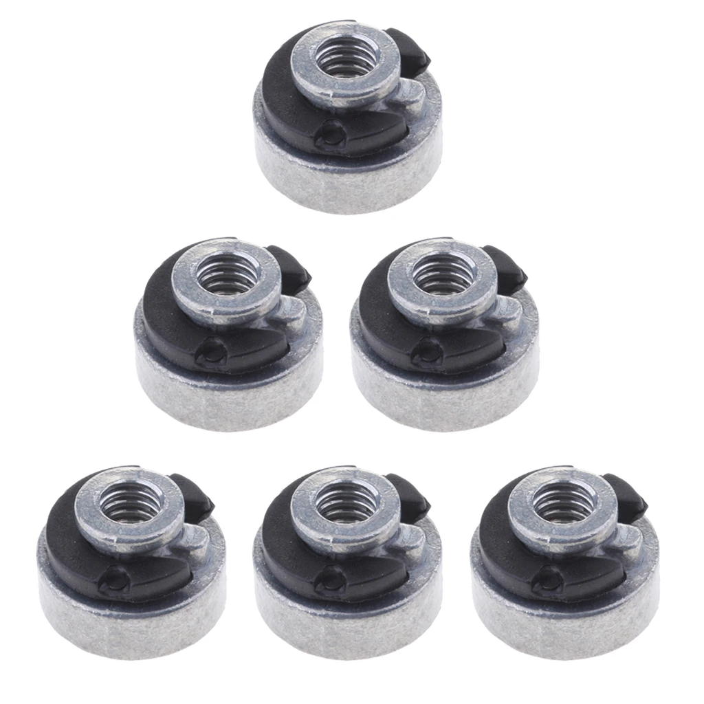 6pcs Seat Nut for Harley Sportster Street Bob Softail 1996-2017