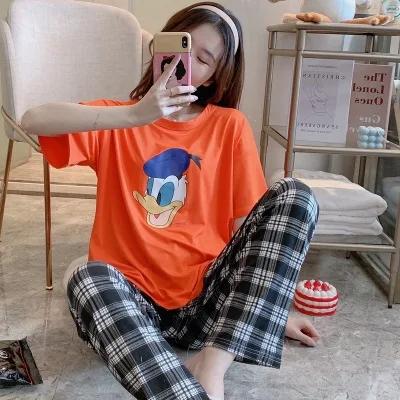 Ночная рубашка в стиле Диснея летняя повседневная Милая футболка с рисунком