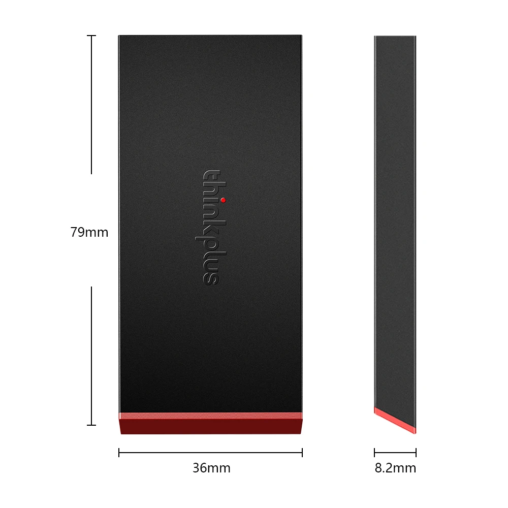  Lenovo Thinkplus ssd 1tb USB 3.1 Typ-C Gen2 10 GB/s High Speed Mobile Externe Solid State Drive (x3